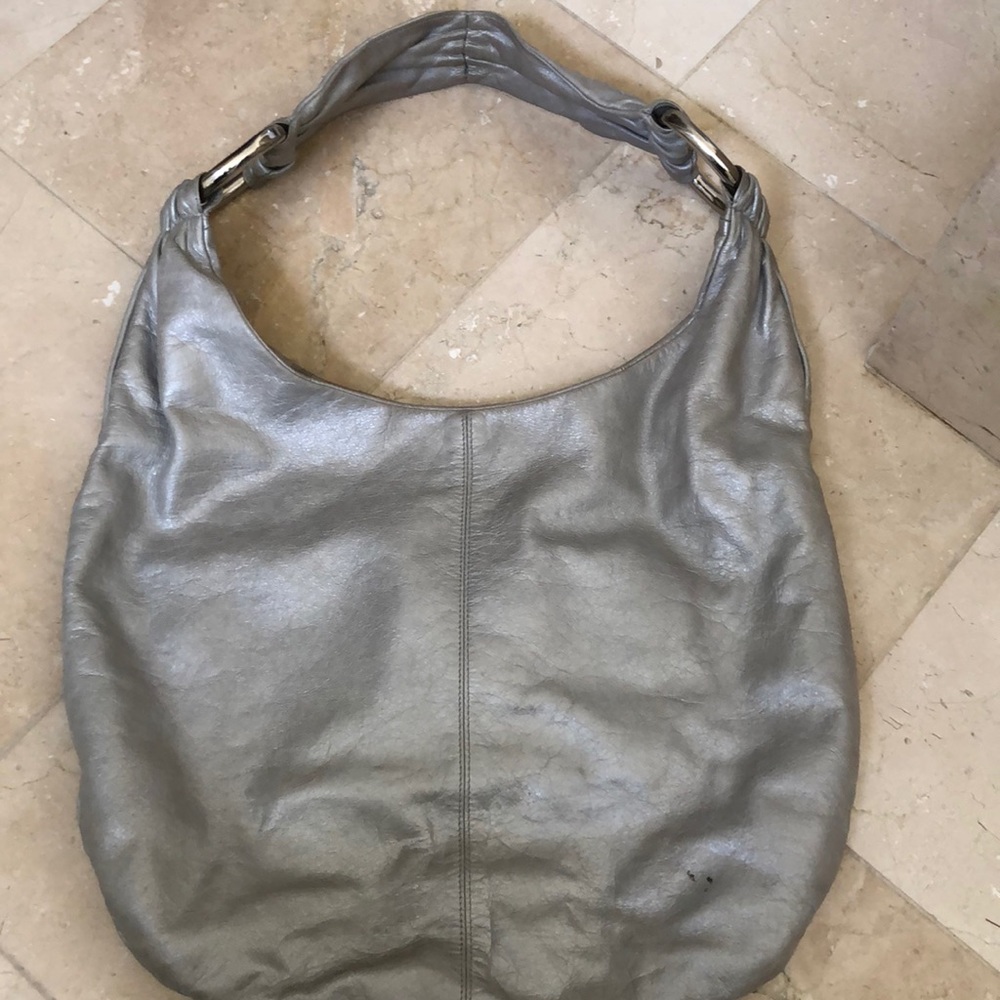 HOBO International metallic silver Gabor Bag